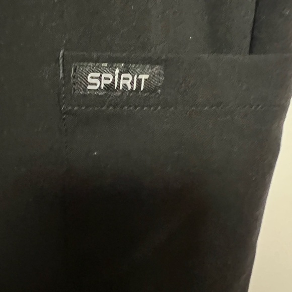 SPIRIT SCRUBS DRAWSTRING JOGGER PANTS. BLACK SIZE PETITE MEDIUM - Picture 3 of 5
